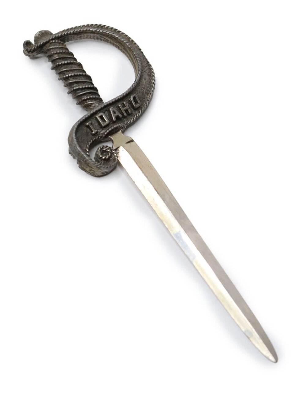 Vintage Idaho State Souvenir Letter Opener Sword Dagger Metal Desk Accessory MCM